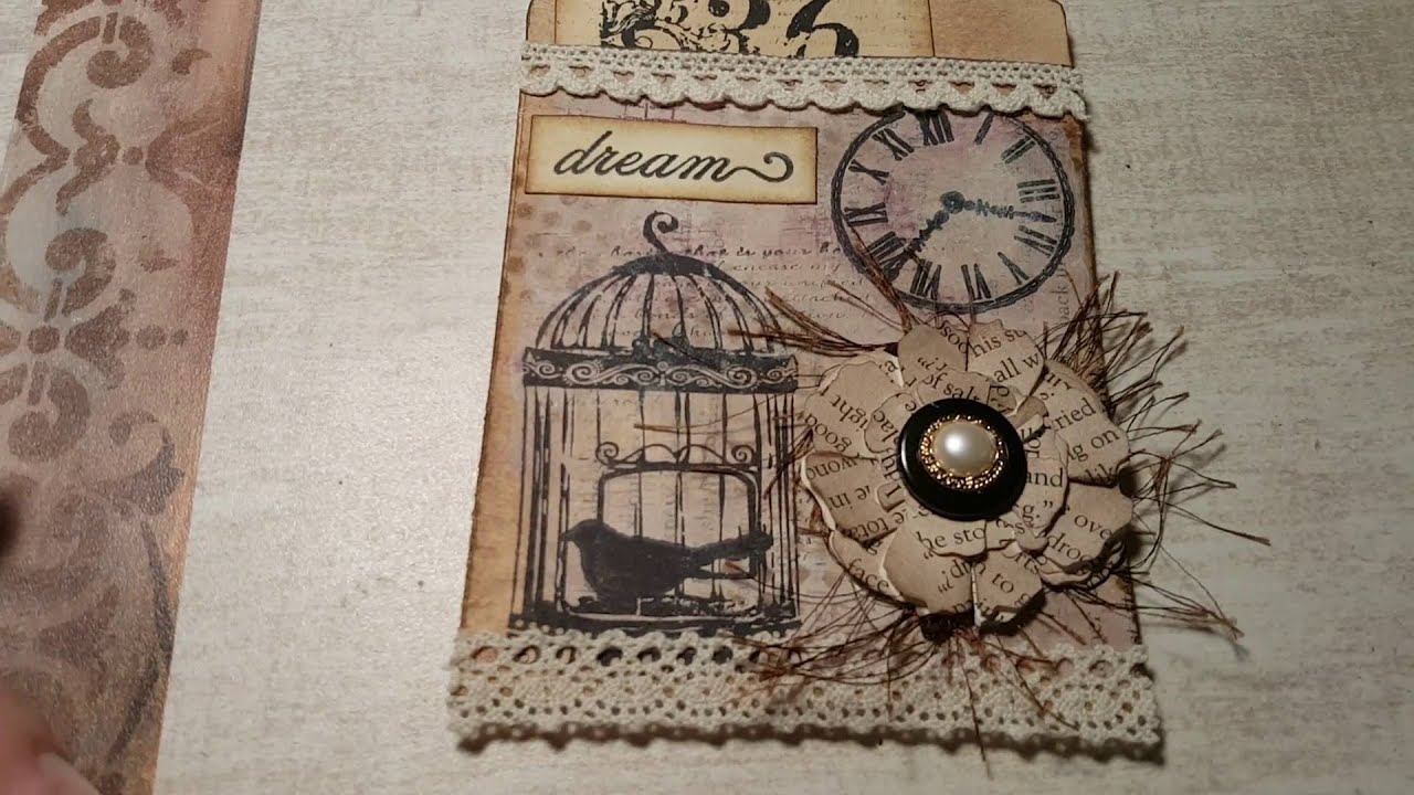 Using book pages to create pockets for your junk journals or minis.