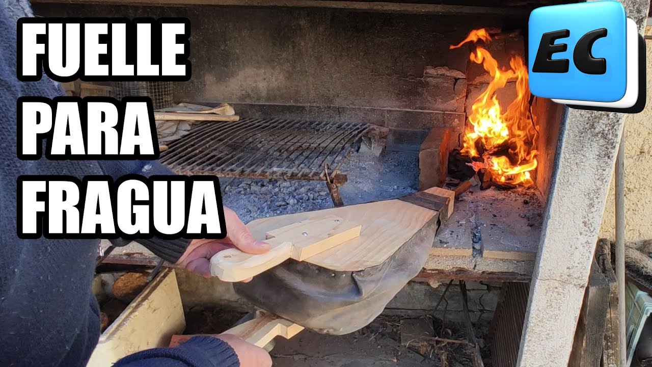 Fuelle o avivador de FUEGO muy facil de hacer!!! FRAGUA PRIMITIVA PARA FORJADO