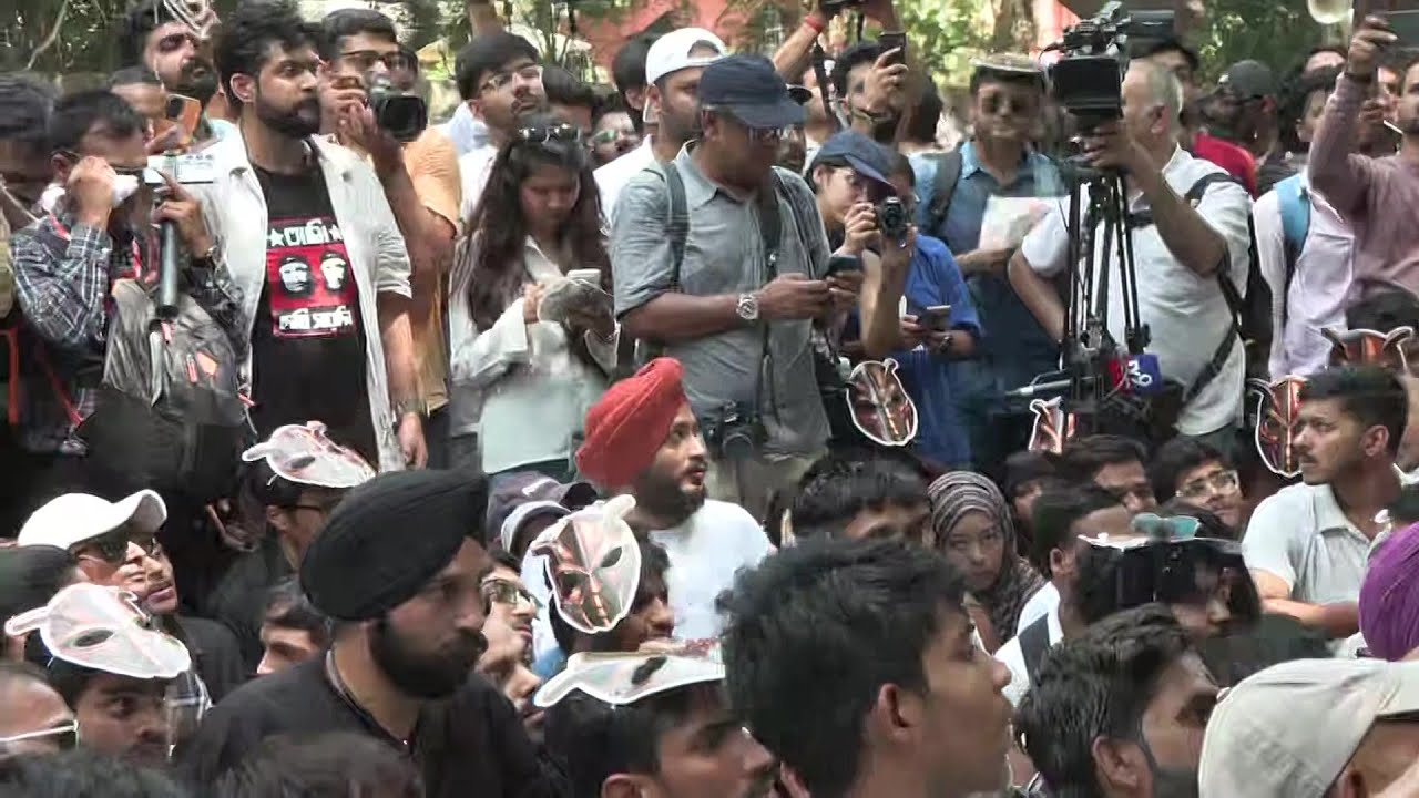 India's viral 'Cockroach' party founder leads street protest in New Delhi | AFP