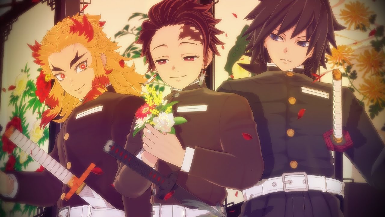 【#鬼滅のMMD】桃源恋歌【煉獄杏寿郎･竈門炭治郎･冨岡義勇】