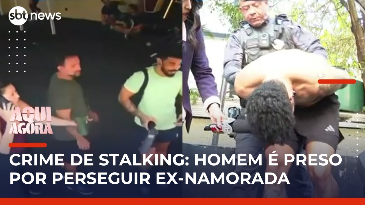 Stalking: homem é detido em academia por perseguir ex-companheira | #AquiAgora