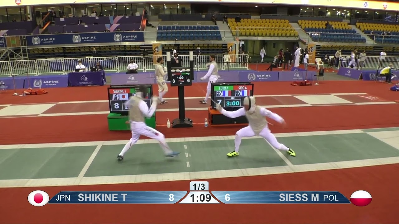 Doha 2021 SMF - L8 - Shikine JPN v Siess POL