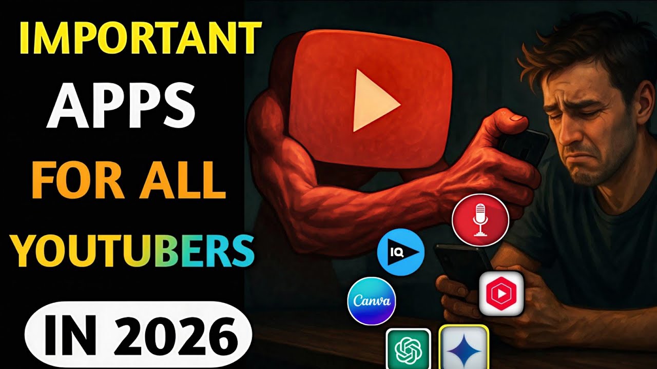90 𝘿𝘼𝙔𝙎  𝘾𝙃𝘼𝙇𝙇𝙀𝙉𝙂𝙀 ( 𝘿𝘼𝙔𝙎 – 8) Most Important Apps For All Youtubers 2026