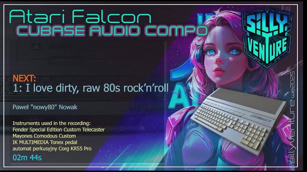 nowy80Retro #213 Silly Venture 2025 WE   I love dirty, raw 80s rock'n'roll, Falcon Cubase Audio,