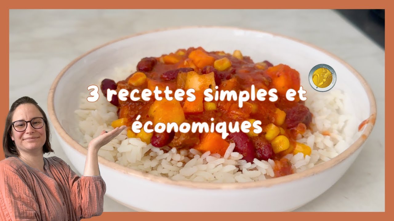 🥣 3 Recettes Facile & Petit Budget 💶 + 1 Bonus Fraicheur 🥒