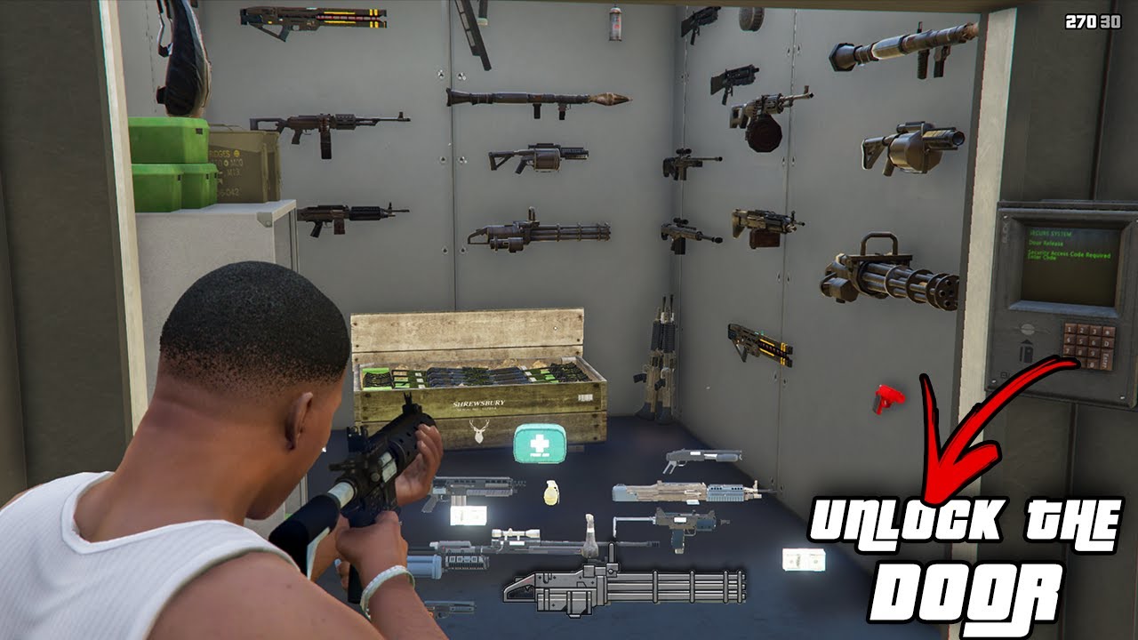 GTA 5 - How to Unlock Secret Weapons! (Fort Zancudo Weapons)