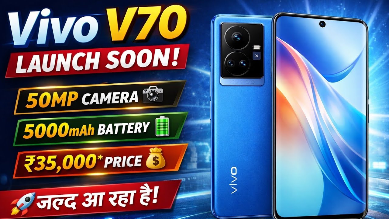 Vivo V70 Launch Soon 🔥 | 50MP Camera 📸 | 5000mAh Battery  Price & Features Hindi@VivoIndiaOfficial 