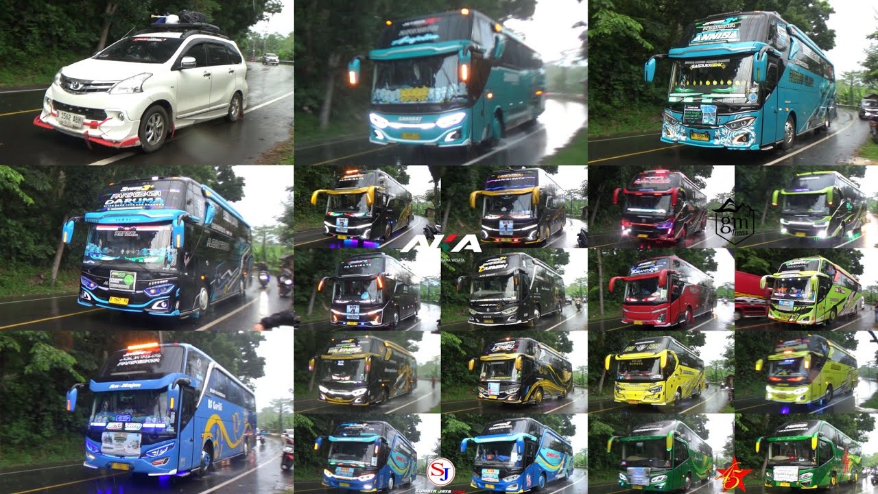 Mobil Bus Telolet Zahara, Mario Bros, Annisa, Daruma, Sunan Gunung Jati, Carmen, Raden, Fabian'nos