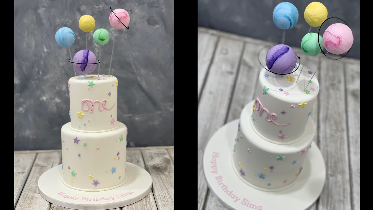 Pastel Planet Cake