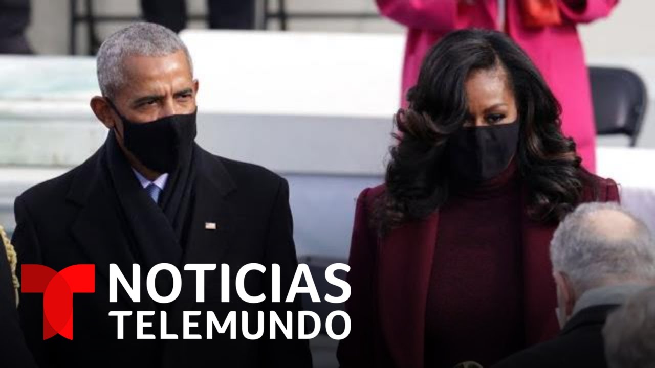 Bill Clinton, George W. Bush y Barack Obama llegan a la toma de posesión de Joe Biden | Telemundo