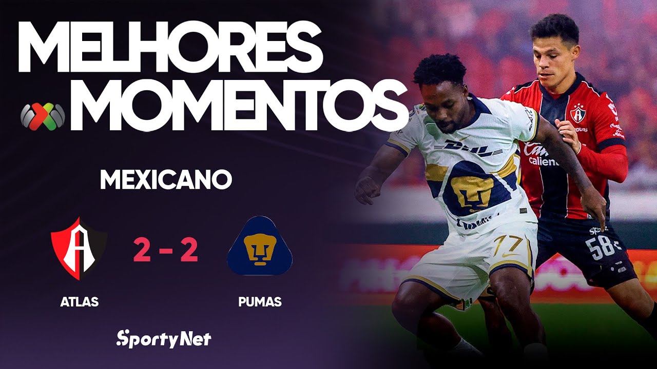 PUMAS DEIXA ESCAPAR A VITÓRIA E EMPATA COM O ATLAS NO MEXICANO! – Melhores Momentos