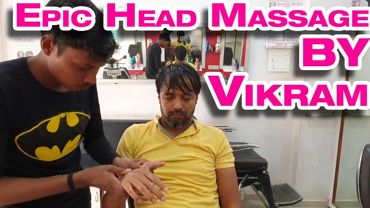 Brilliant head massage with neck cracking by Vikram | Indian Massage