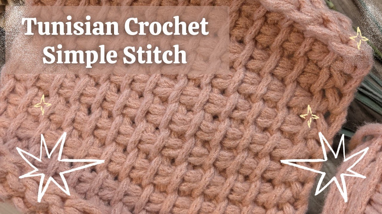 How to Tunisian Crochet the SIMPLE STITCH