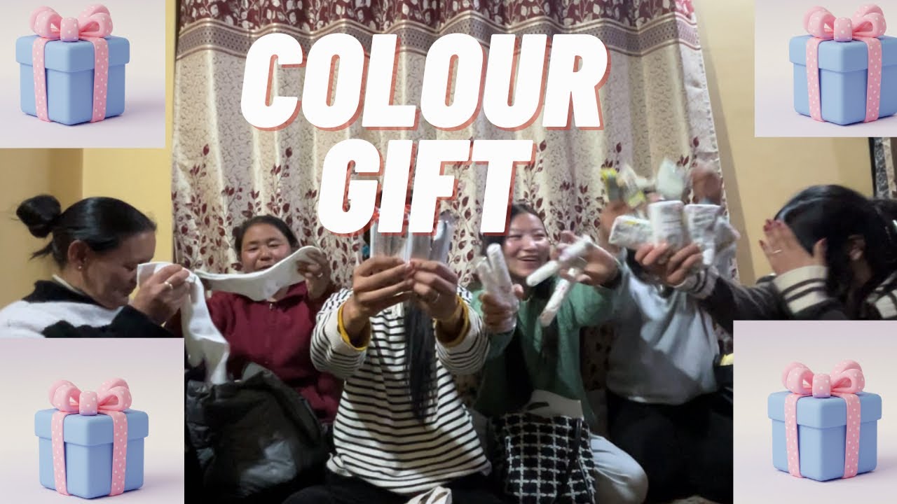 Colour gift exchange challenge 🤍🖤💛💚🩷💙❤️