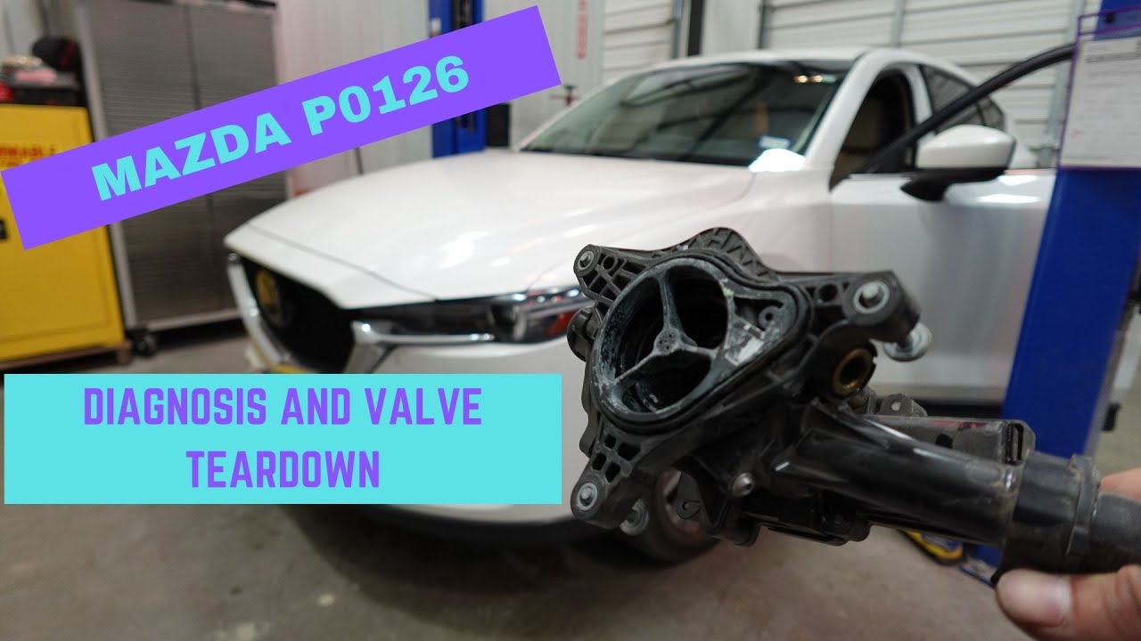 MAZDA P0126 ДИАГНОСТИКА И РАЗБОРКА КЛАПАНА