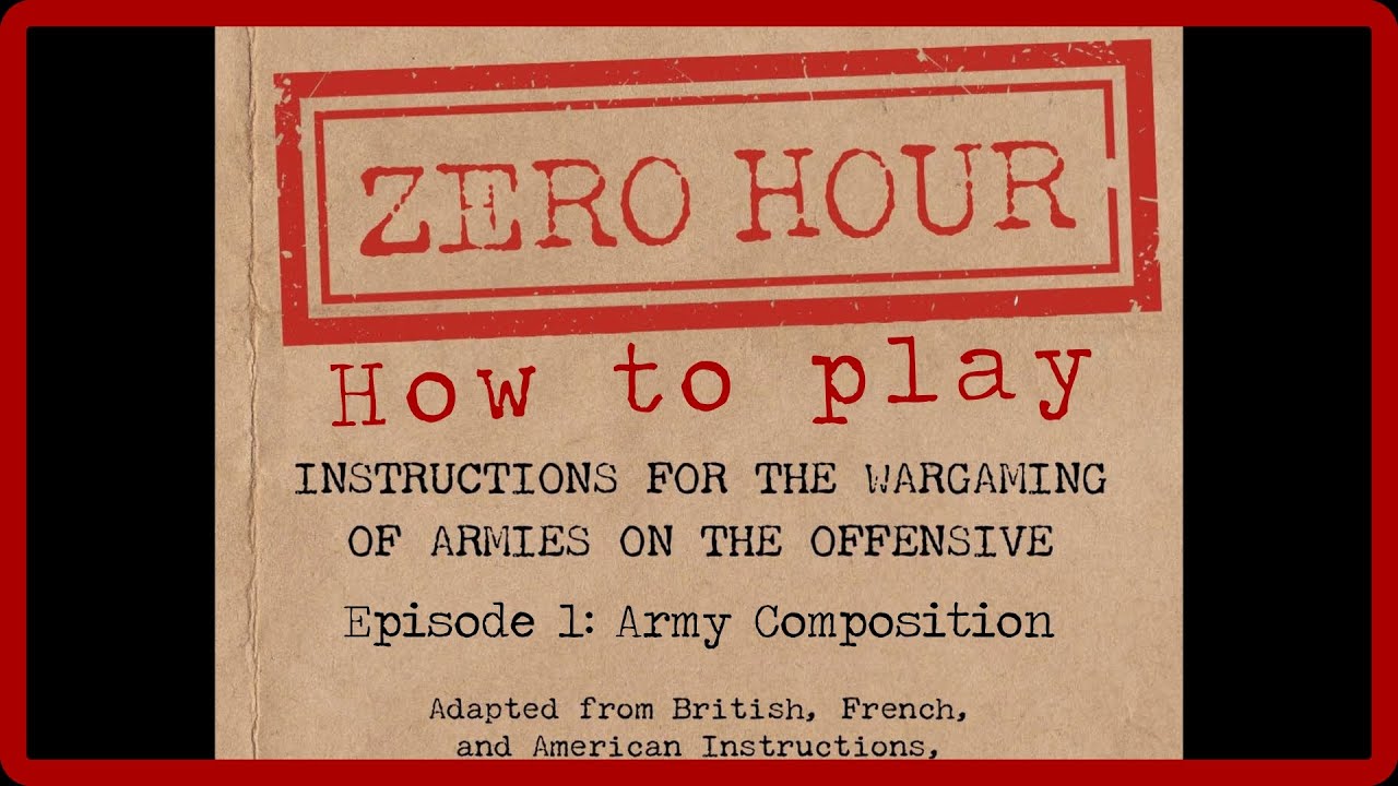 Zero Hour: How to Fight the Great War at Battalion Scale | With Designer David Stone