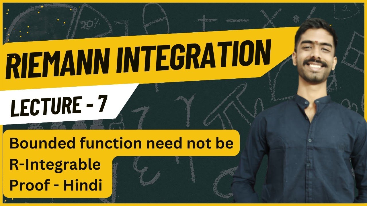 Every Bounded function need not be R-Integrable Proof | Real Analysis Hindi