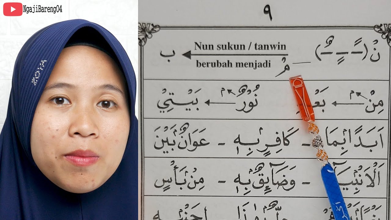 TERBARU BELAJAR MEMBACA IQRO 6 BAGIAN 7 HALAMAN 9 VERSI HURUF BESAR VISUAL TATAP MUKA PENGAJAR