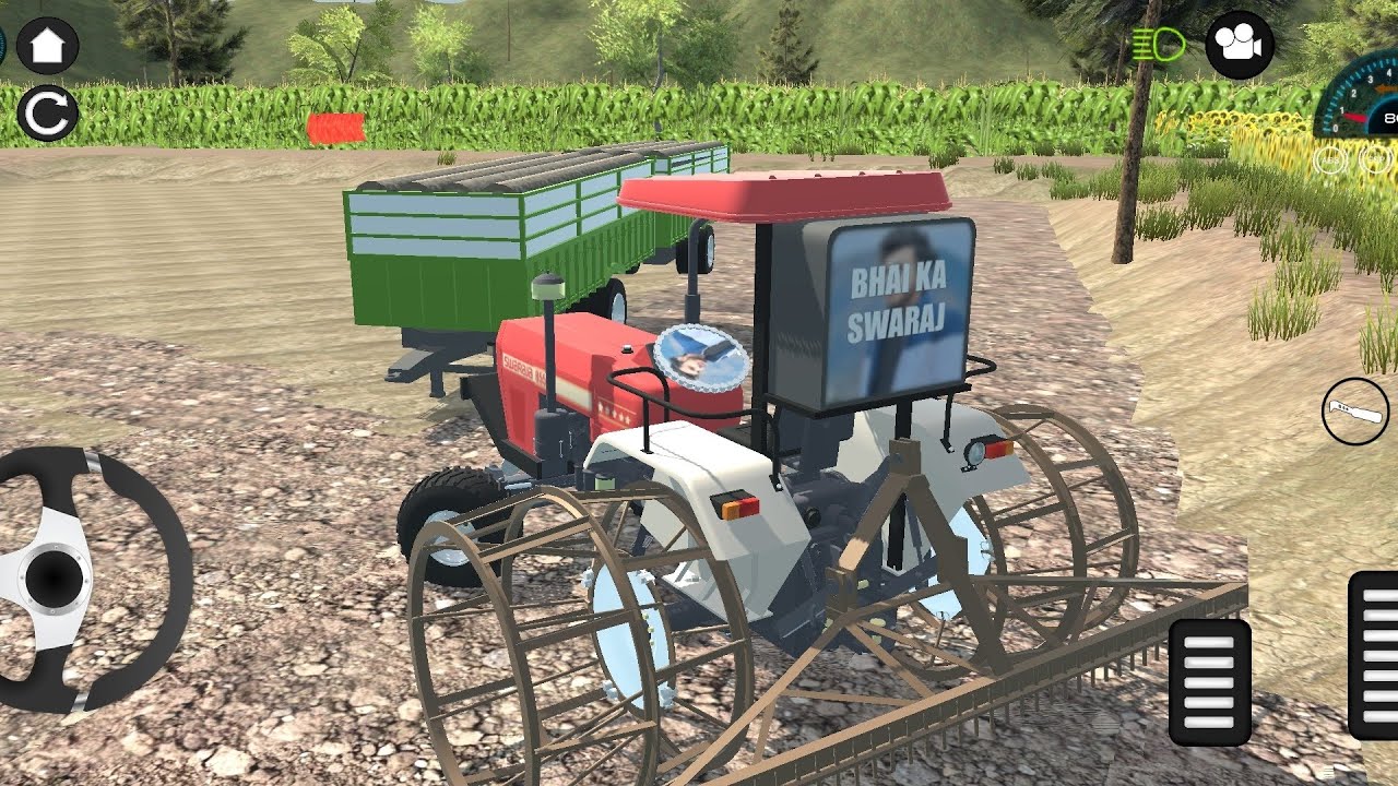 Sawraj 855 Farming Coltivetor Or Troly | Android Gameplay | Tractor Simulator 