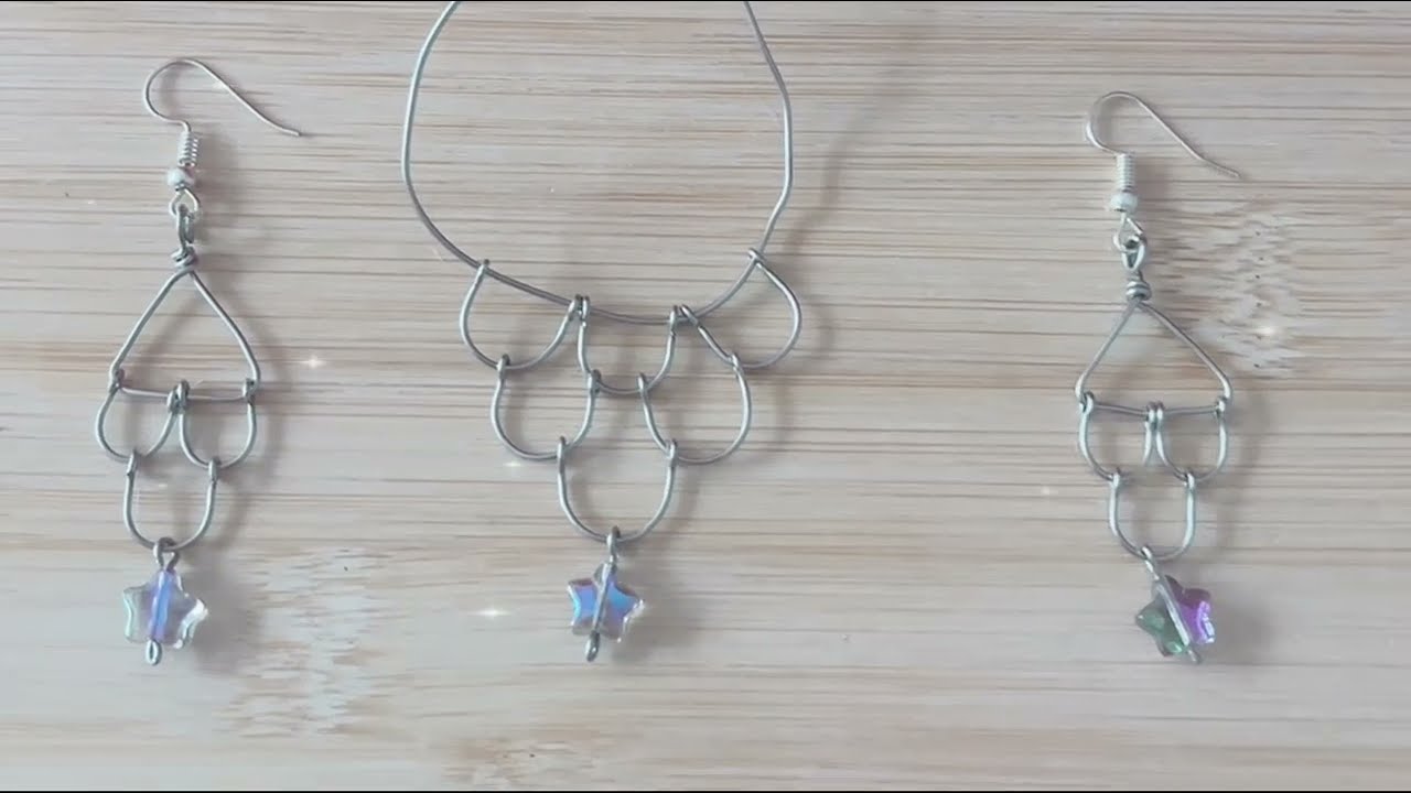SIMPLE RETRO WINDING PENDANT EARRINGS #diy #simple #handicrafts #handmade #retro #pendant #homemade