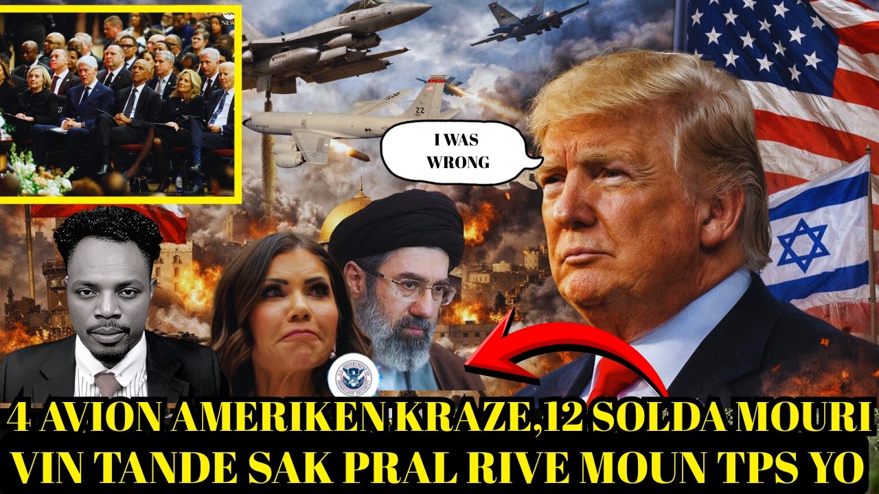 GWO NOUVEL;SAK PRAL RIVE MOUN TPS YO 15 MAS,YON LOT AVION MAERIKEN KRAZE ,4 SLDA MOURI