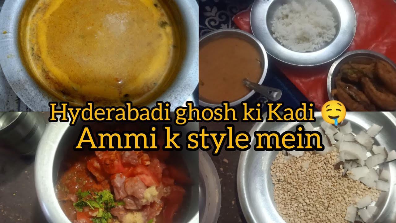 Hyderabadi ghosh ki Kadi 🤤 Ammi k style mein||rizsyedvlog||simple Hyderabadi vlog 