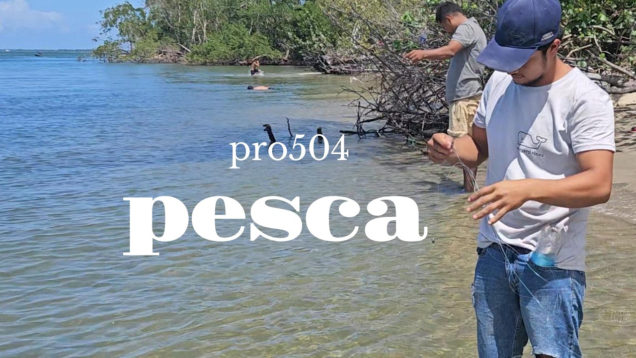 Pescando en el mar