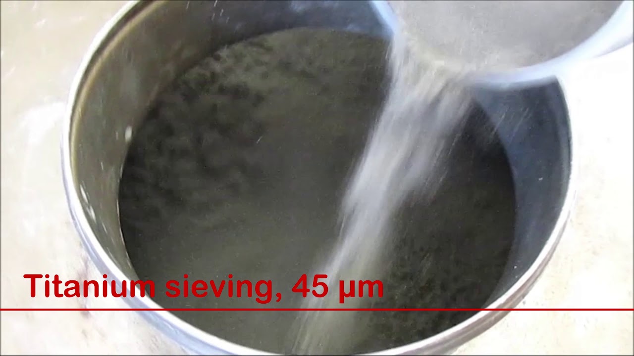 45 micron titanium sieving with Virto-Cuccolini X-Line