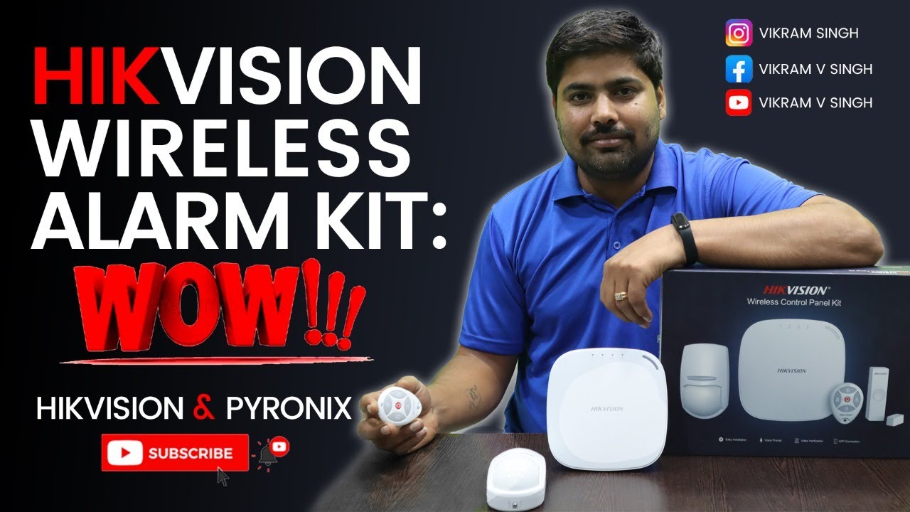 Распаковка комплекта беспроводной панели управления hikvision ds-pwa32 AXHub, регистрация датчика...