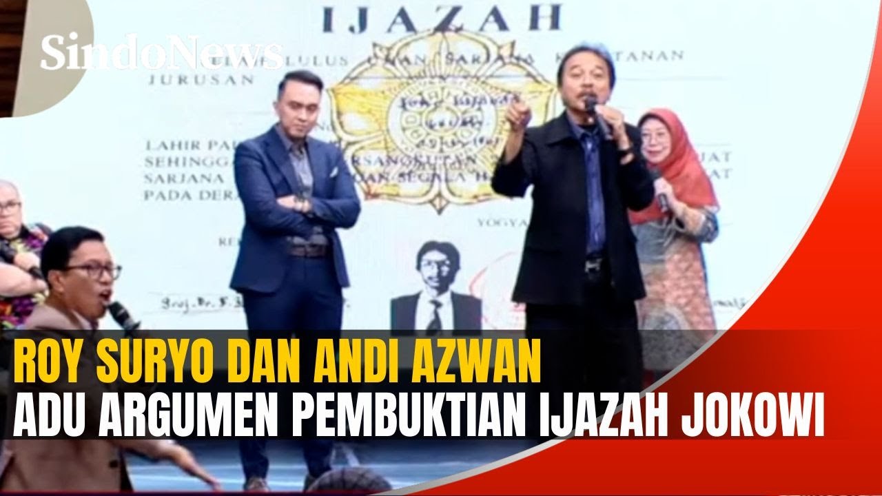 Panas! Roy Suryo vs Andi Azwan Adu Argumen Soal Ijazah Jokowi, Sosiolog Bongkar Kejanggalan