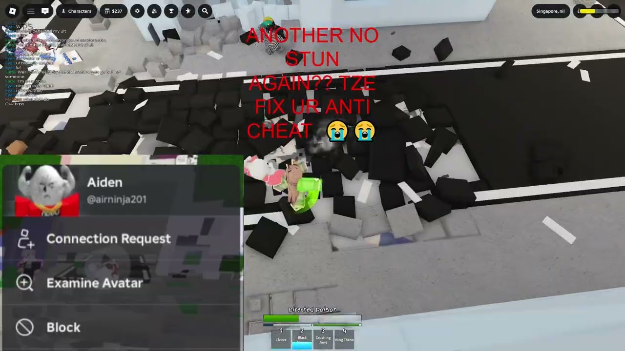 JJS exploiter being obnoxious