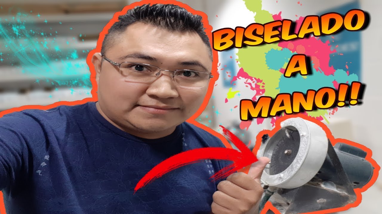 BISELADO DE CR  A MANO / COMO BISELAR UN LENTE/ EXPLICACION *Canal Optico*