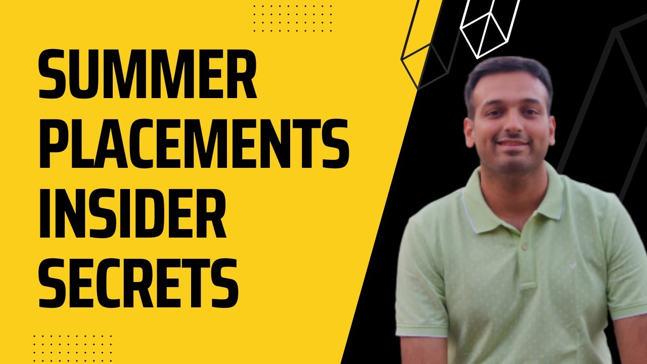 Secrets of Summer Placements at B-Schools in India | Insights from SCMHRD