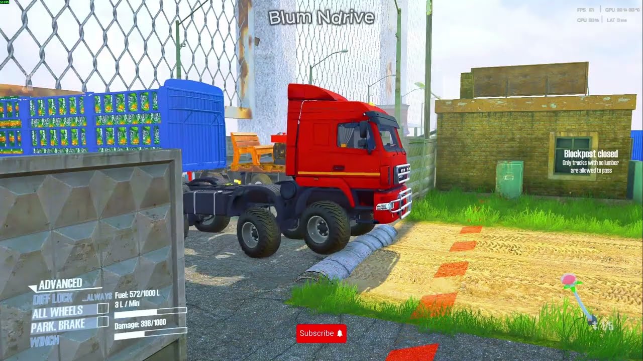 Truck vs Extreme Broken Road and Speed Bumps Ep 31 #mudrunner #spintires