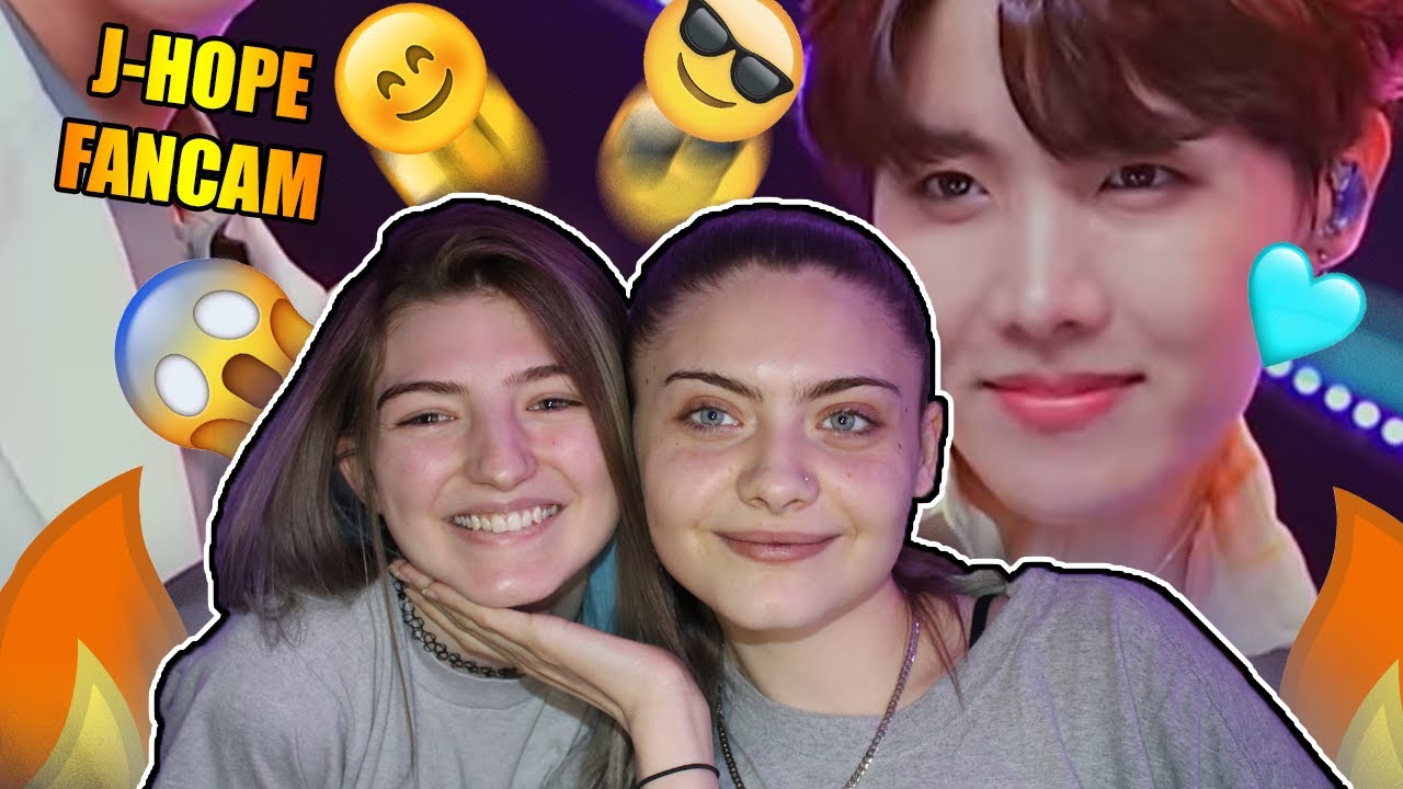My sister and her friend watch (Boy With Luv)’ (BTS J-HOPE FanCam) | @MCOUNTDOWN (Reaction)