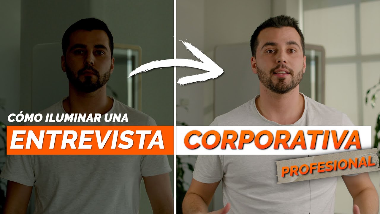 Cómo GRABAR e ILUMINAR una ENTREVISTA CORPORATIVA paso a paso | Iluminación cinematográfica