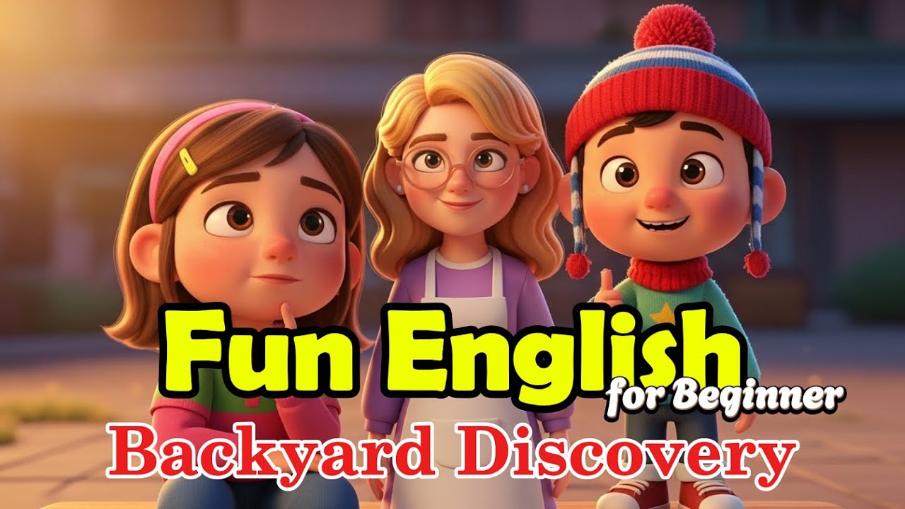 Ben and Zoey’s Backyard Adventure - Easy English Story for Beginners (A1) | #englishforbeginners