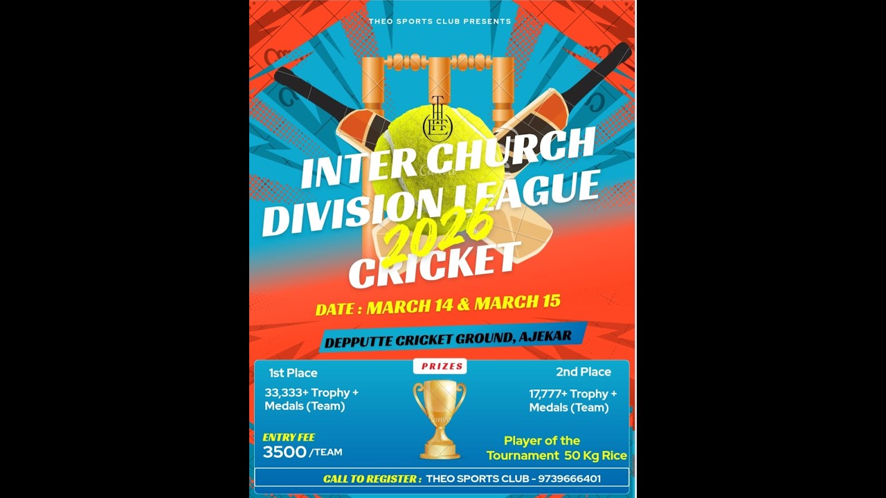 INTER CHURCH DIVISION LEAGUE - 2026 || Theo Sports Club  Ajekar || Day - 02 ||