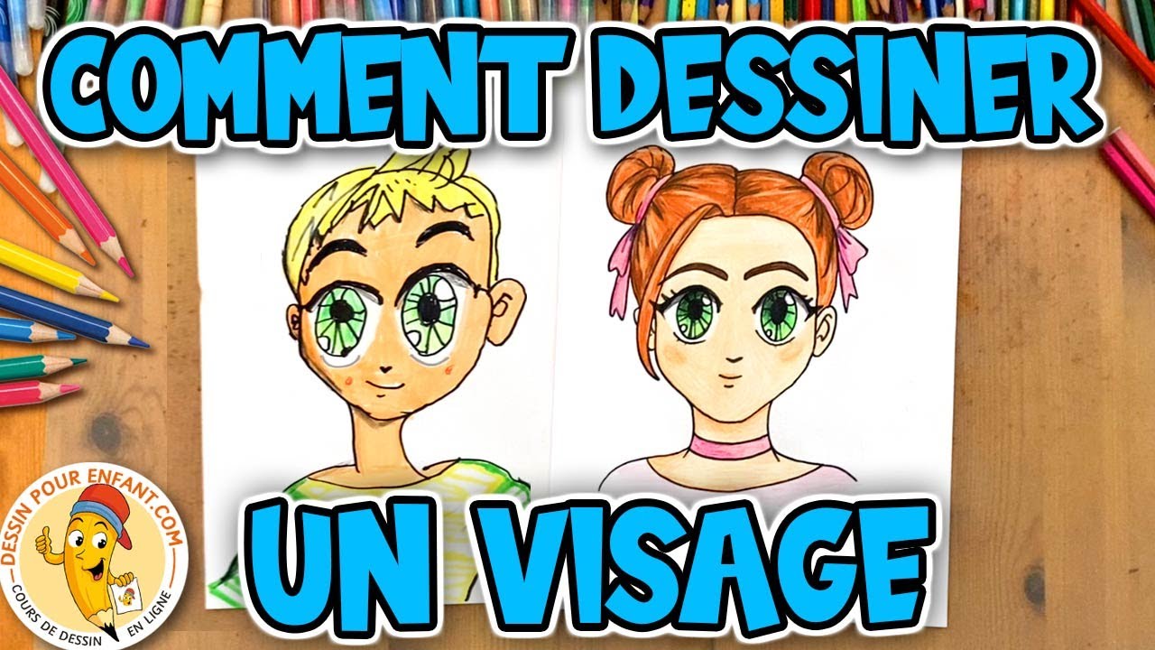 Comment dessiner un VISAGE facilement étape par étape | Dessin Pour Enfant