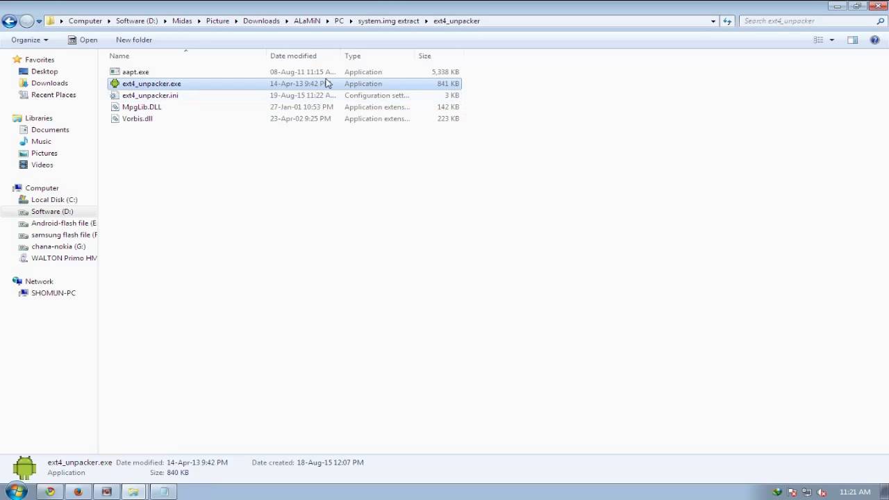 How to system img extract full Hd 720p