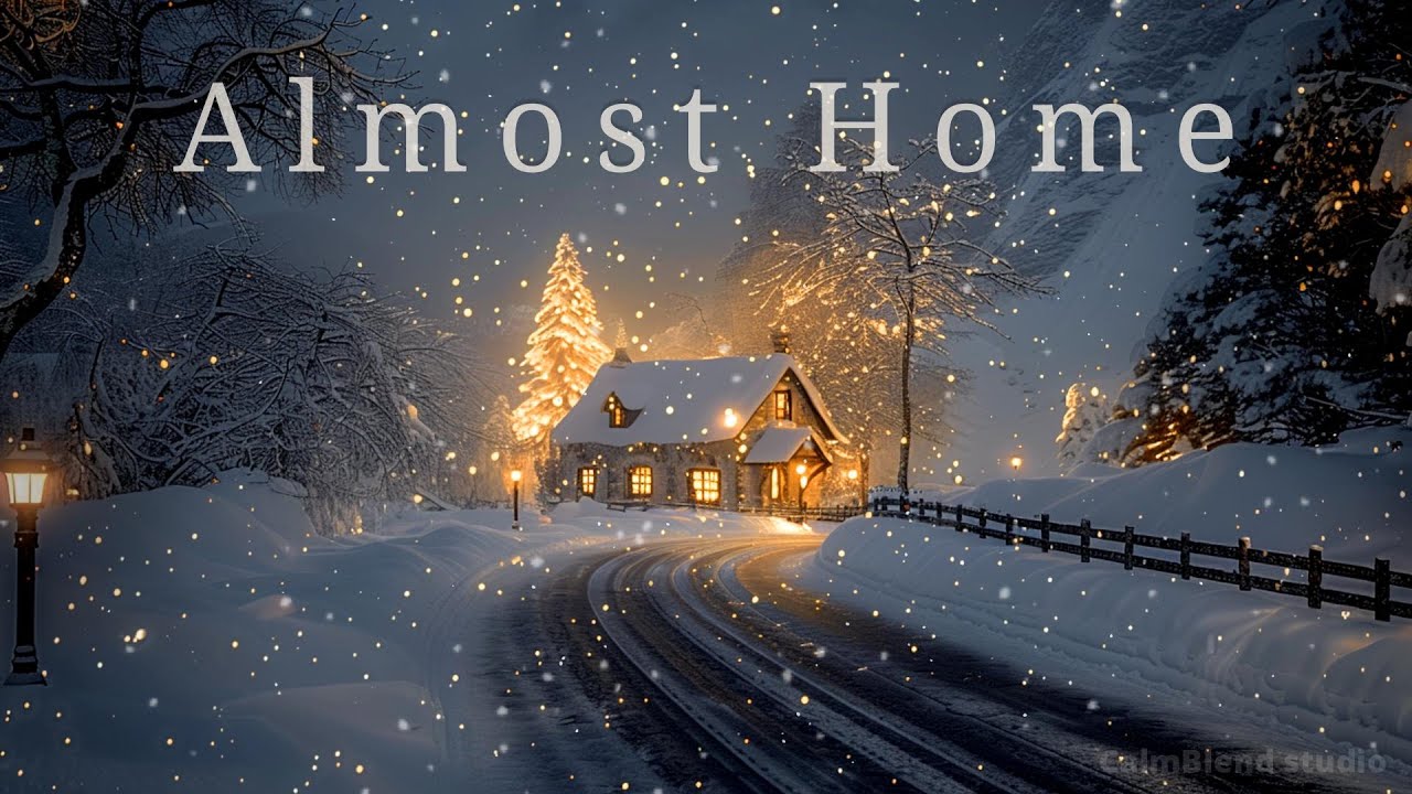 Gentle Piano for Focus, Reading & Sleep | Snowy Road at Night
