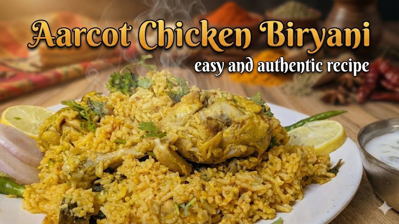 Aarcot Chicken Biryani recipe || Tasty Chicken biryani with easy method || ఆర్కుట్ చికెన్ బిర్యాని