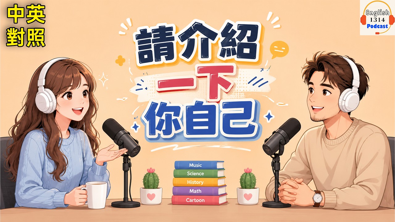 「Tell me about yourself」別再當機！英文自我介紹萬用模板（面試/交友/旅遊）｜English Podcast 1314
