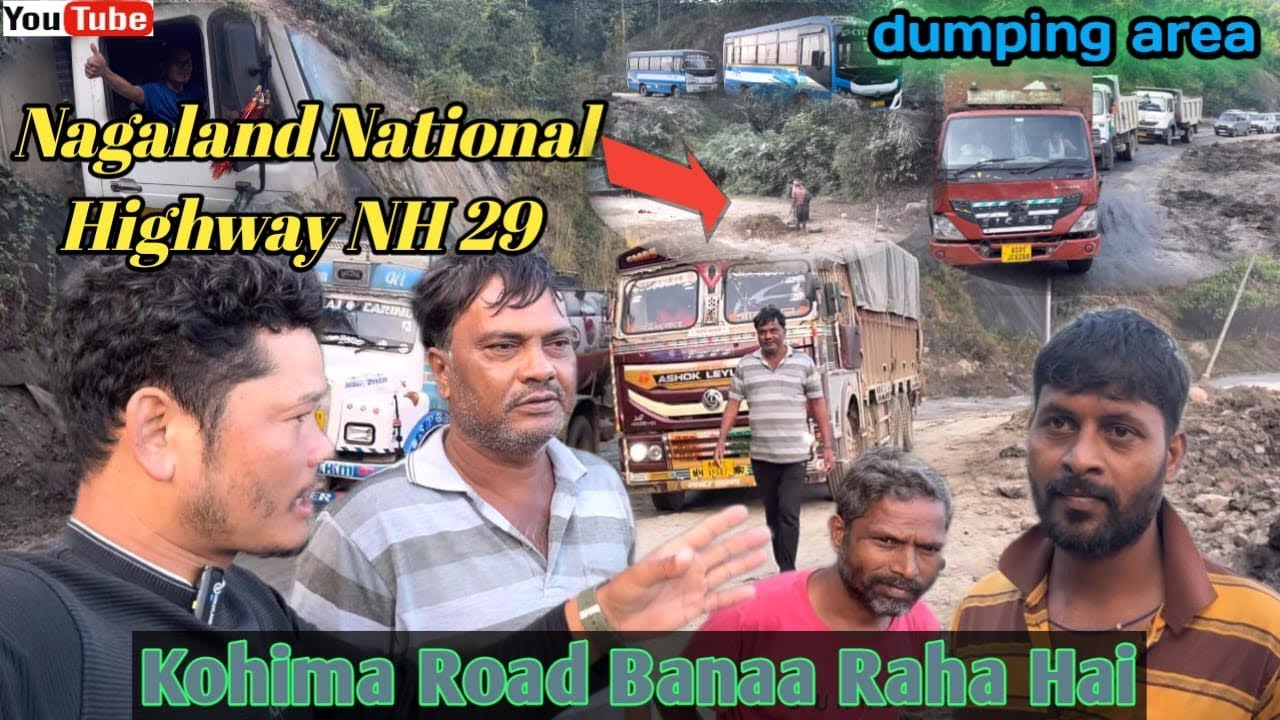 national highway road update Nagaland Road Kohima Dimapur Old Dumping Landslide