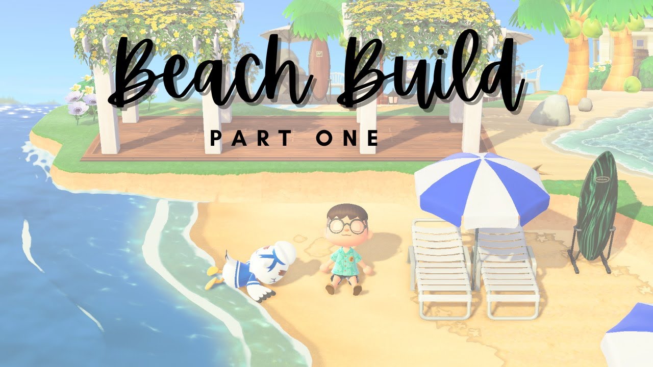 Beach Island Resort Beach Build (Part 1) ACNH Speed Build // Animal Crossing | New Horizons