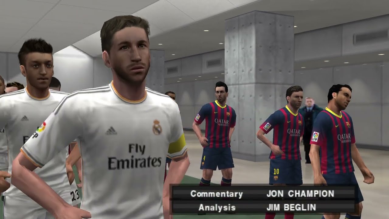 PES 2014 [PSP] | FC Barcelona - Real Madrid (4-7) Match [English Speaker]
