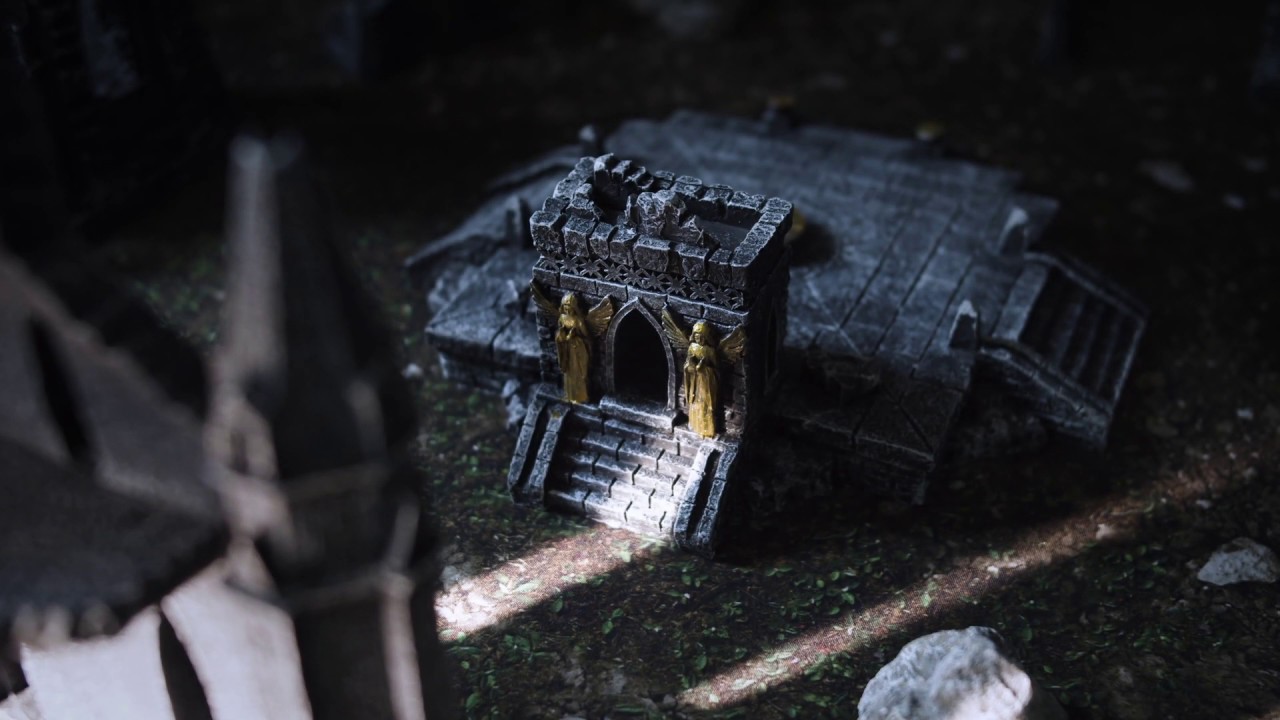 Gothic Ruins and Highlands pre-painted terrain and battle mat