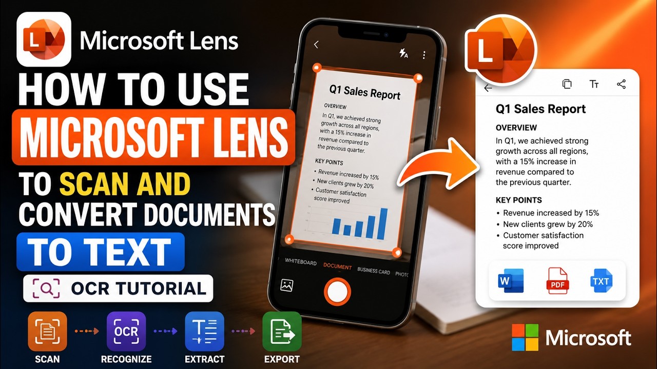 Microsoft Lens — как использовать Microsoft Lens для сканирования и преобразования документов в т...