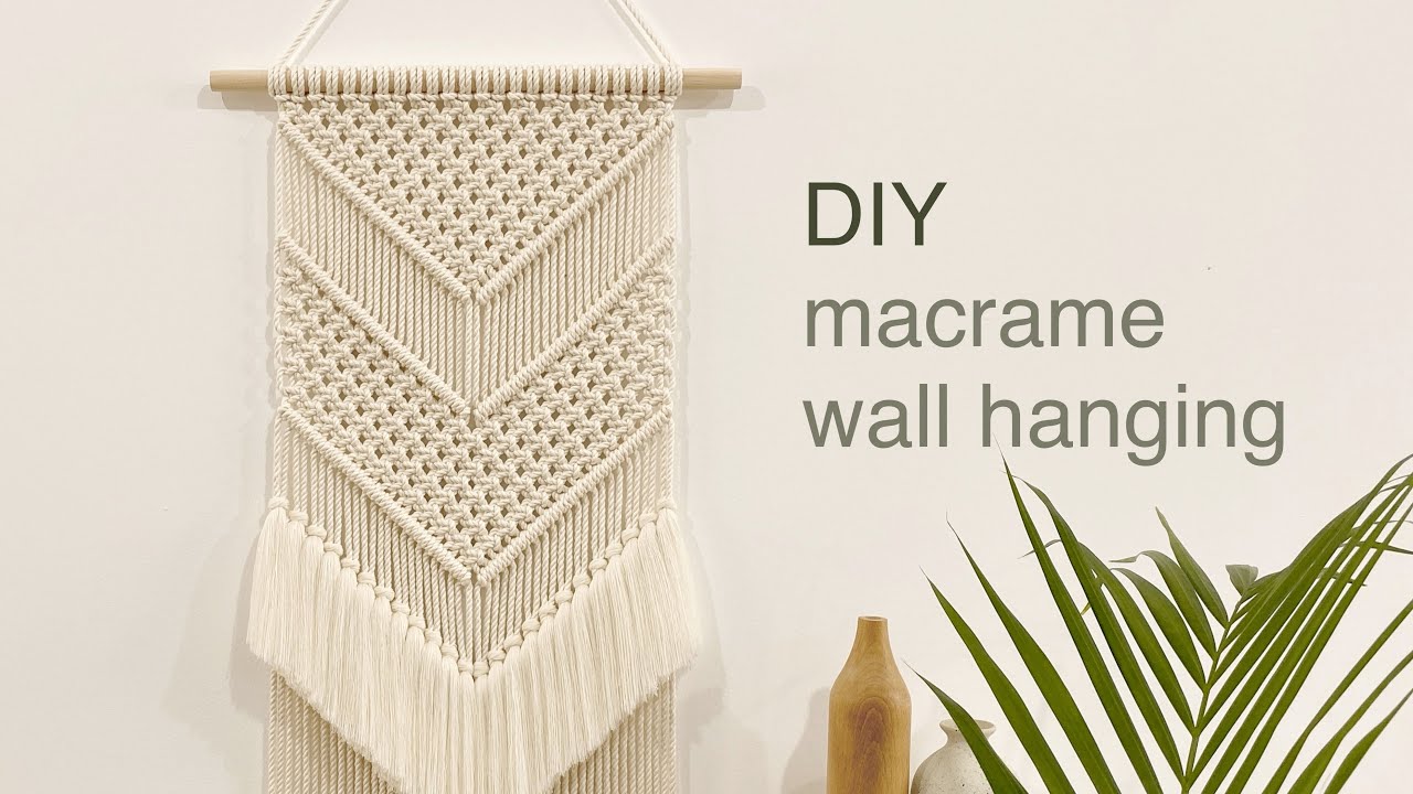 DIY | macrame wall hanging home decor | Сделай сам | макраме настенный декор для дома