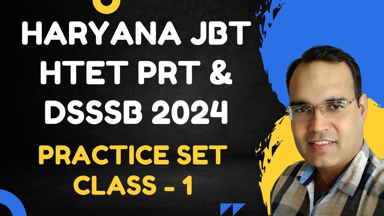 Haryana JBT, HTET PRT & DSSSB MATH Practice Set (Class - 1)